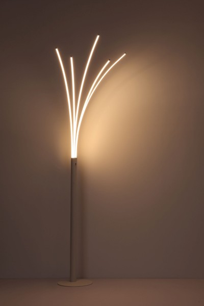 Stehlampe Wohnzimmer LED Leselampe Stehleuchte Modern 187 cm Weiß 59229W