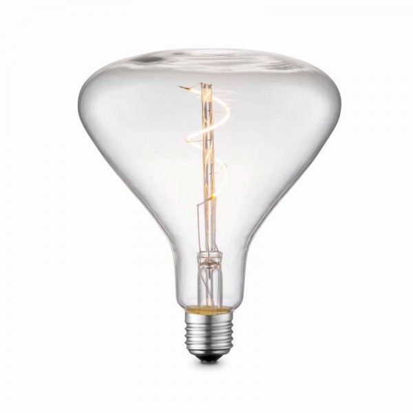LED-Leuchtmittel Glühbirne trichterförmig Glas klar 14 cm 11475