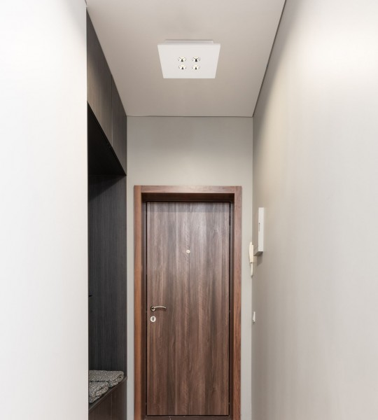 Deckenlampe Wohnzimmer Glas LED Deckenleuchte Schlafzimmer Weiß 55010-4