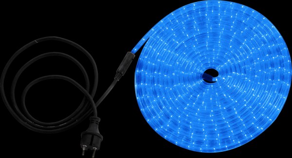 Lichterschlauch Außen Farbig LED blau Kabelgebunden transparent 38973