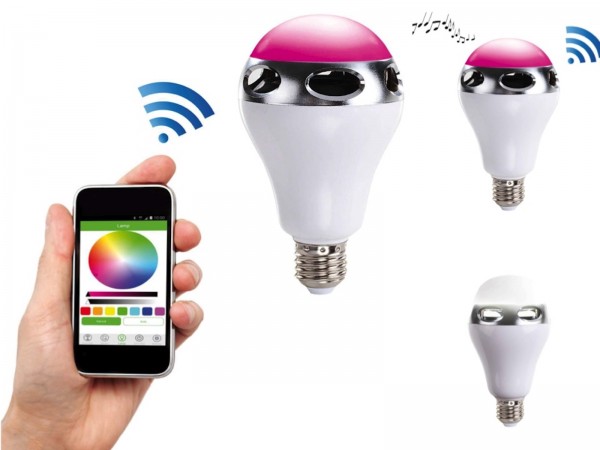 ClipSonic LED-Glühbirne E27 Bluetooth-Lautsprecher Farbwechsel iOS Android TEC581