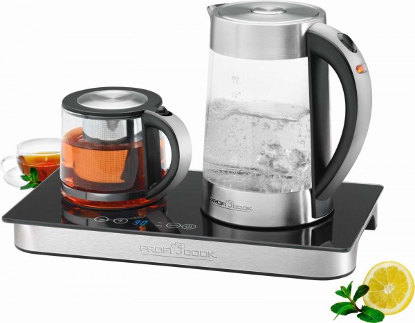 PROFICOOK 3-in-1 Tee- Kaffeestation Wasserkocher Teekocher PC-TKS 1056